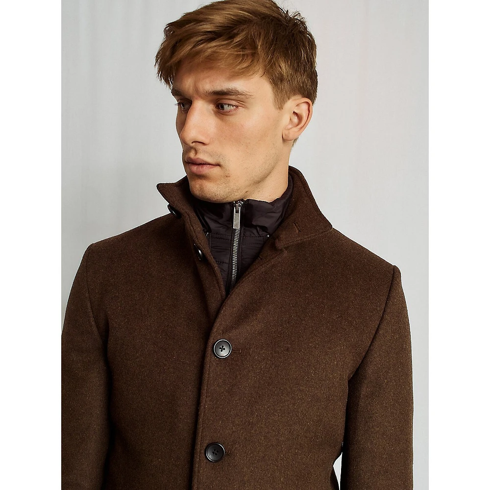 Ontario Slim-Fit 2-In-1 Wool-Blend Coat