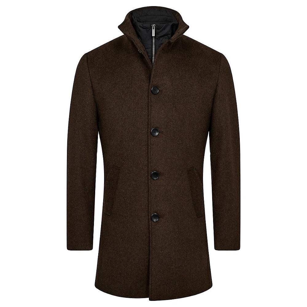 Ontario Slim-Fit 2-In-1 Wool-Blend Coat