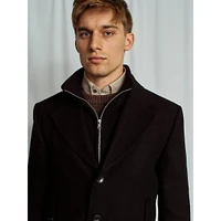 Kodiak Regular-Fit Mixed Media Wool Coat