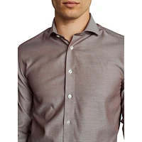 Adams Classic-Fit Herringbone Dress Shirt