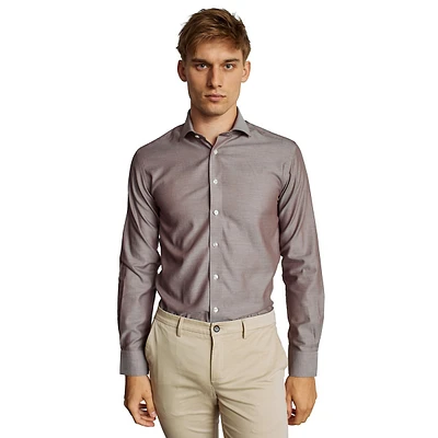 Adams Classic-Fit Herringbone Dress Shirt