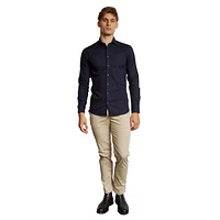 Carmelo Modern-Fit Dobby Dress Shirt