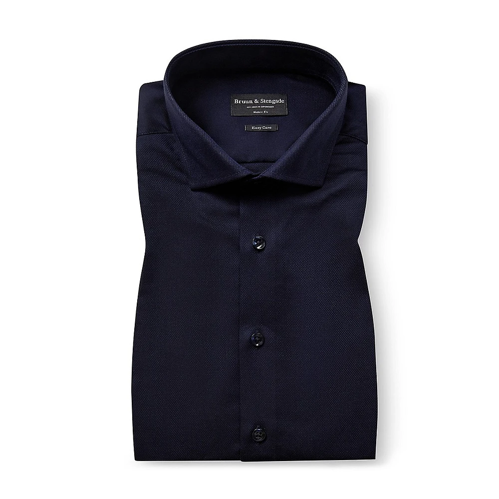 Carmelo Modern-Fit Dobby Dress Shirt