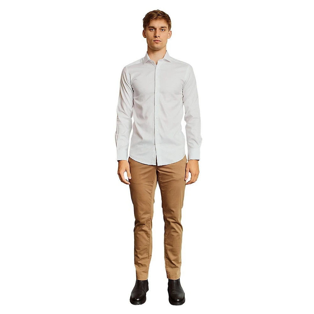 Millsap Modern-Fit Twill Dress Shirt