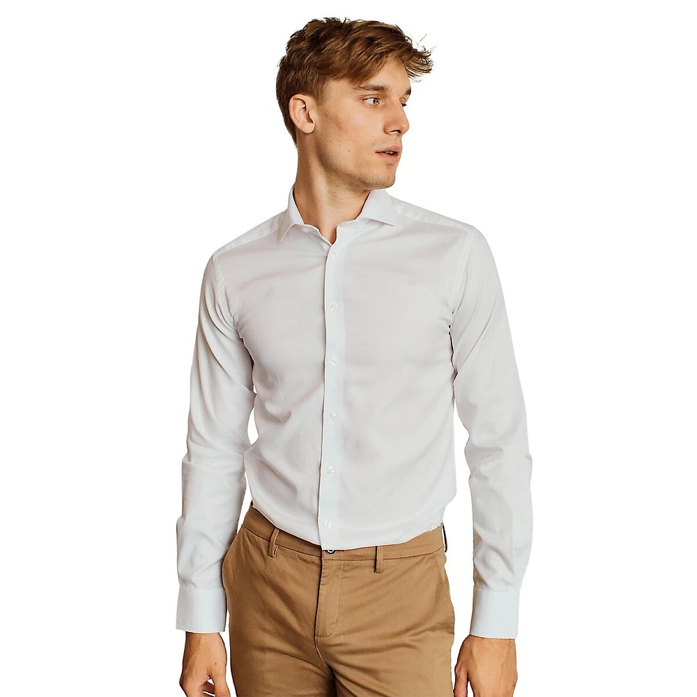 Millsap Modern-Fit Twill Dress Shirt