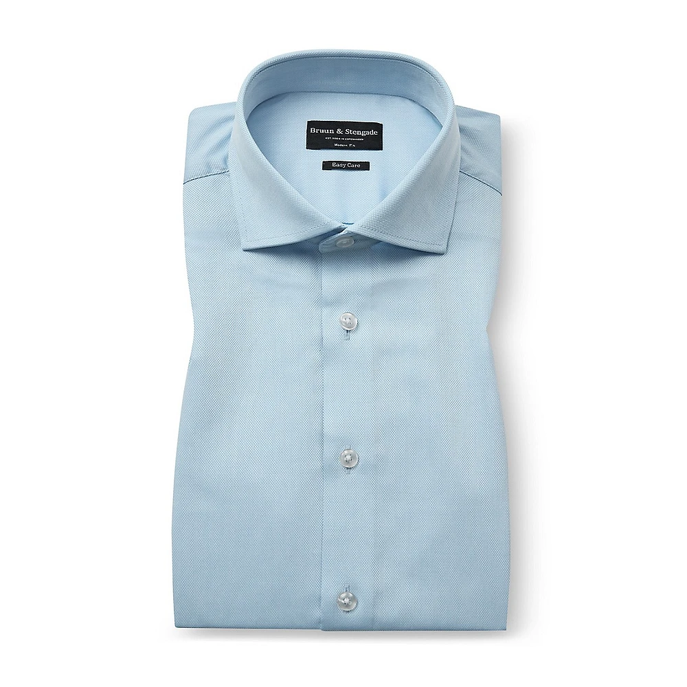 Bredsoe Modern-Fit Melange Dobby Shirt