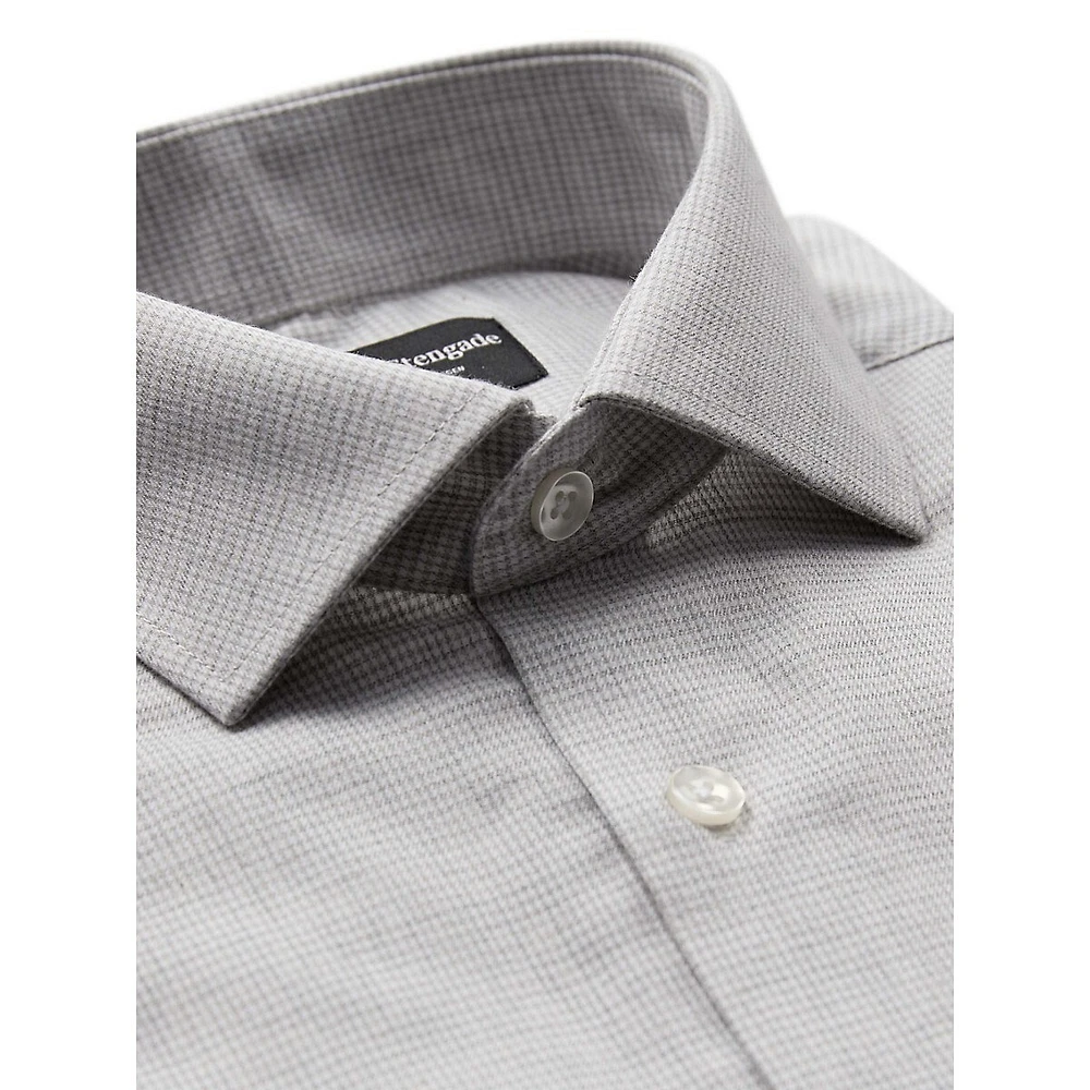 Beal Modern-Fit Checkered Twill Dress Shirt