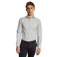 Beal Modern-Fit Checkered Twill Dress Shirt