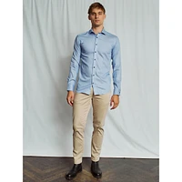 D'Angelo Loose-Fit Mélange Twill Dress Shirt