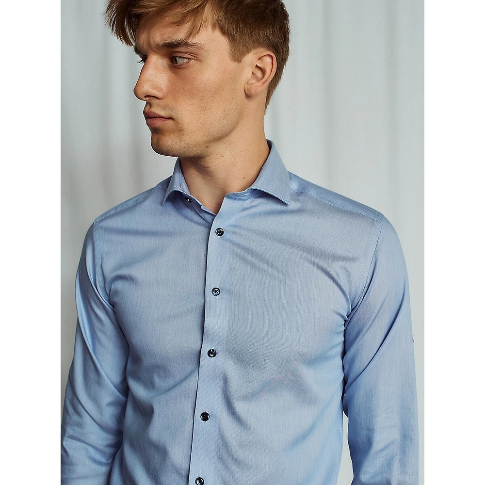 D'Angelo Loose-Fit Mélange Twill Dress Shirt