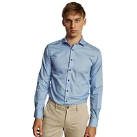 D'Angelo Loose-Fit Mélange Twill Dress Shirt