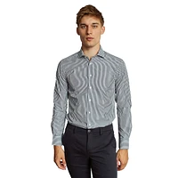 Kevin Modern-Fit Striped Poplin Dress Shirt