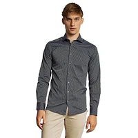 Teague Loose-Fit Dotted Dobby Dress Shirt