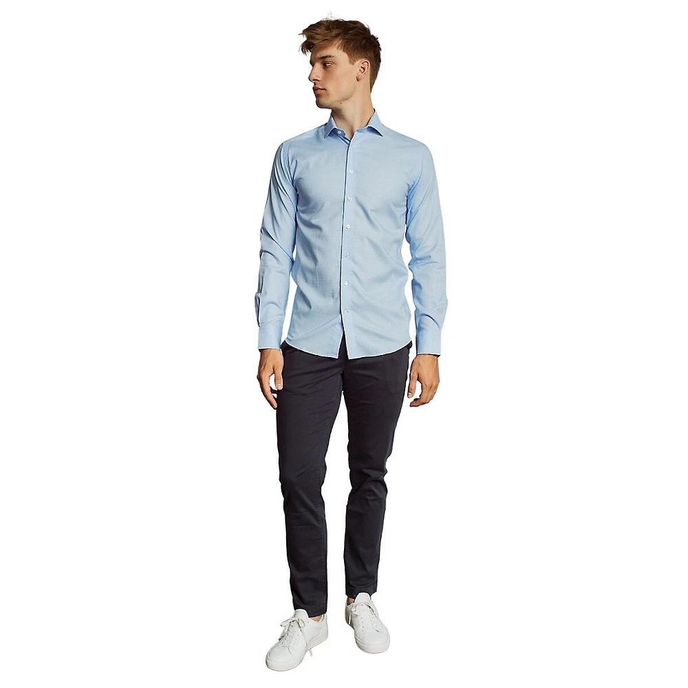 Porter Modern-Fit Gingham Twill Dress Shirt