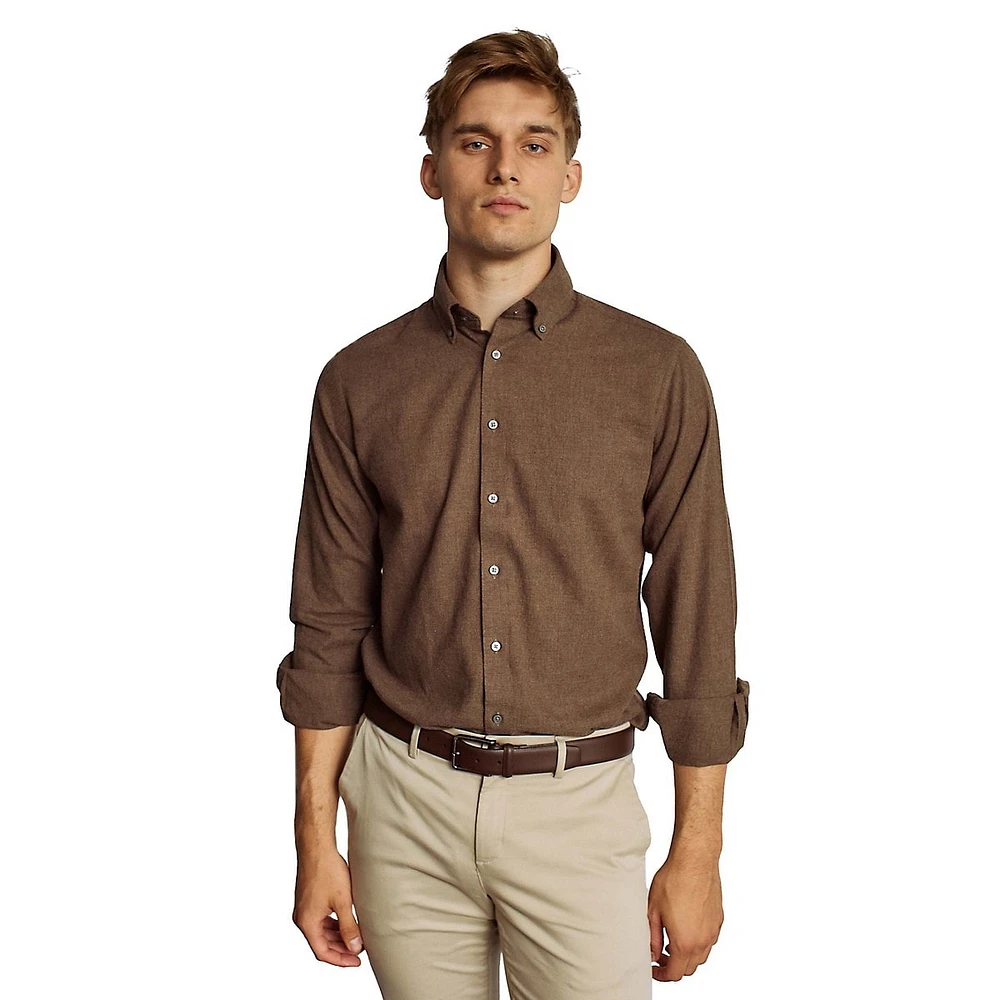 Muriel Modern-Fit Brushed Casual Shirt