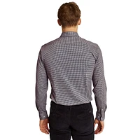 Rio Performance-Fit Printed Knit Dress Shirt