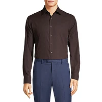 Modern-Classic Fit Easy-Care Textured Dress Shirt