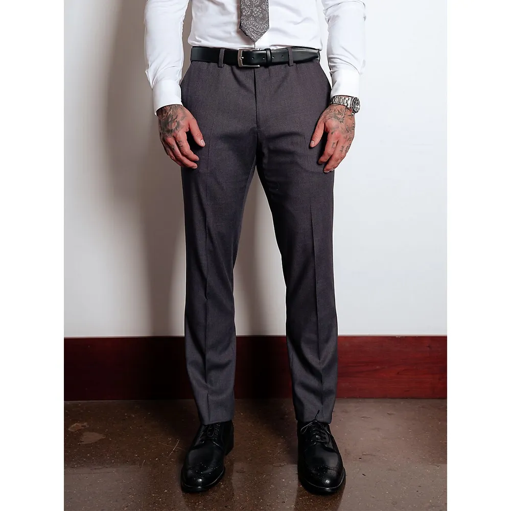 Navy Regular Fit Stretch Suit Trouser  Jacamo