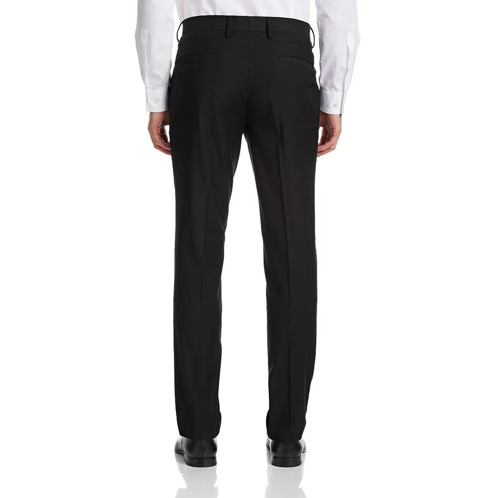 Windowpane Slim-Fit Trousers