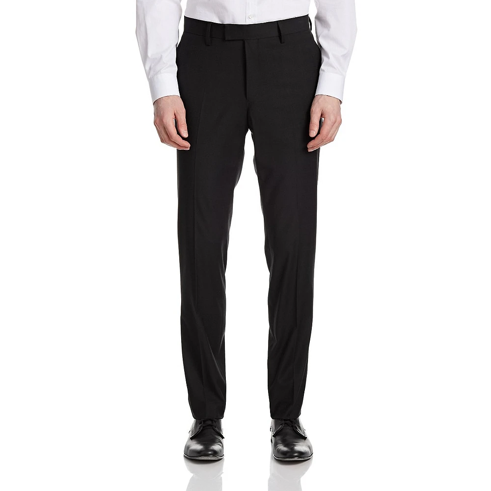 Windowpane Slim-Fit Trousers