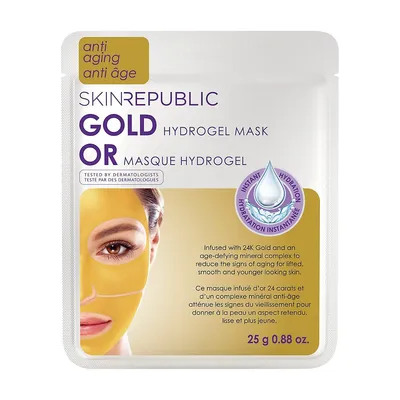 Gold Hydrogel Face Mask