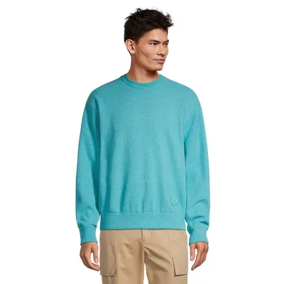 Textured Knit Sweatshirt
