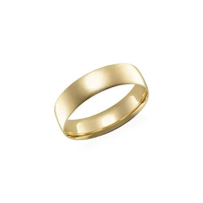 10K Yellow Gold 5MM Band Ring