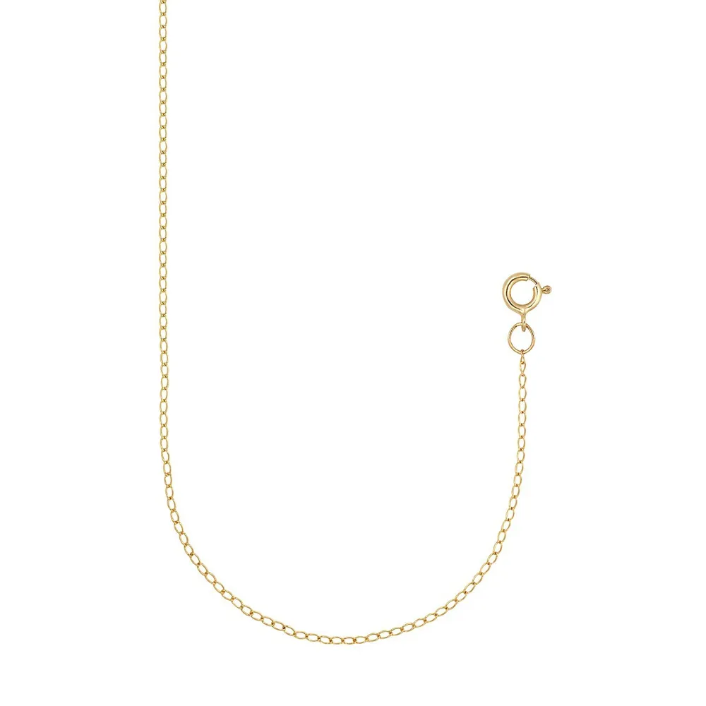 10K Yellow Gold Curb Chain Necklace