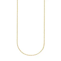 10K Yellow Gold Rope Chain Necklace-15"