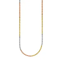 10K Yellow Gold Singapore Chain Necklace