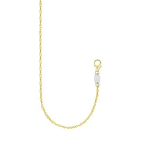 10K Gold & Sterling Silver Chain Necklace