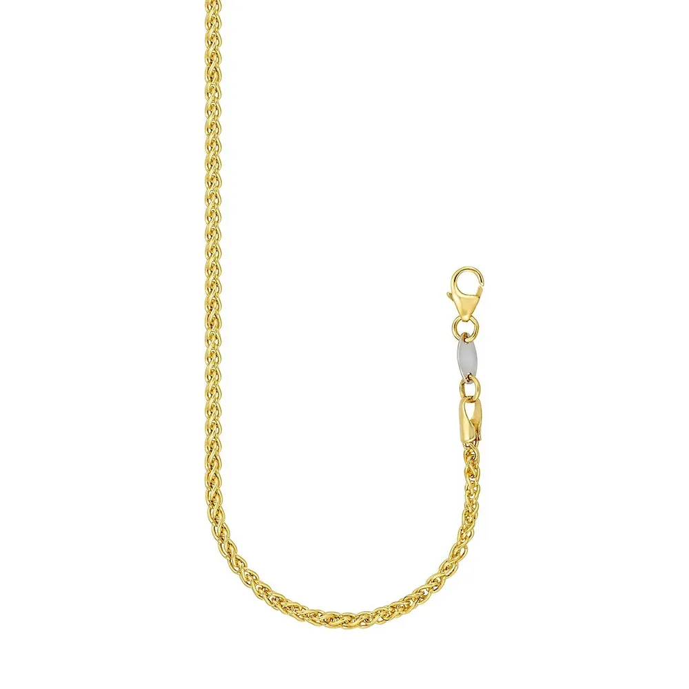 10K Goldplated Sterling Silver Chain Necklace - 18"