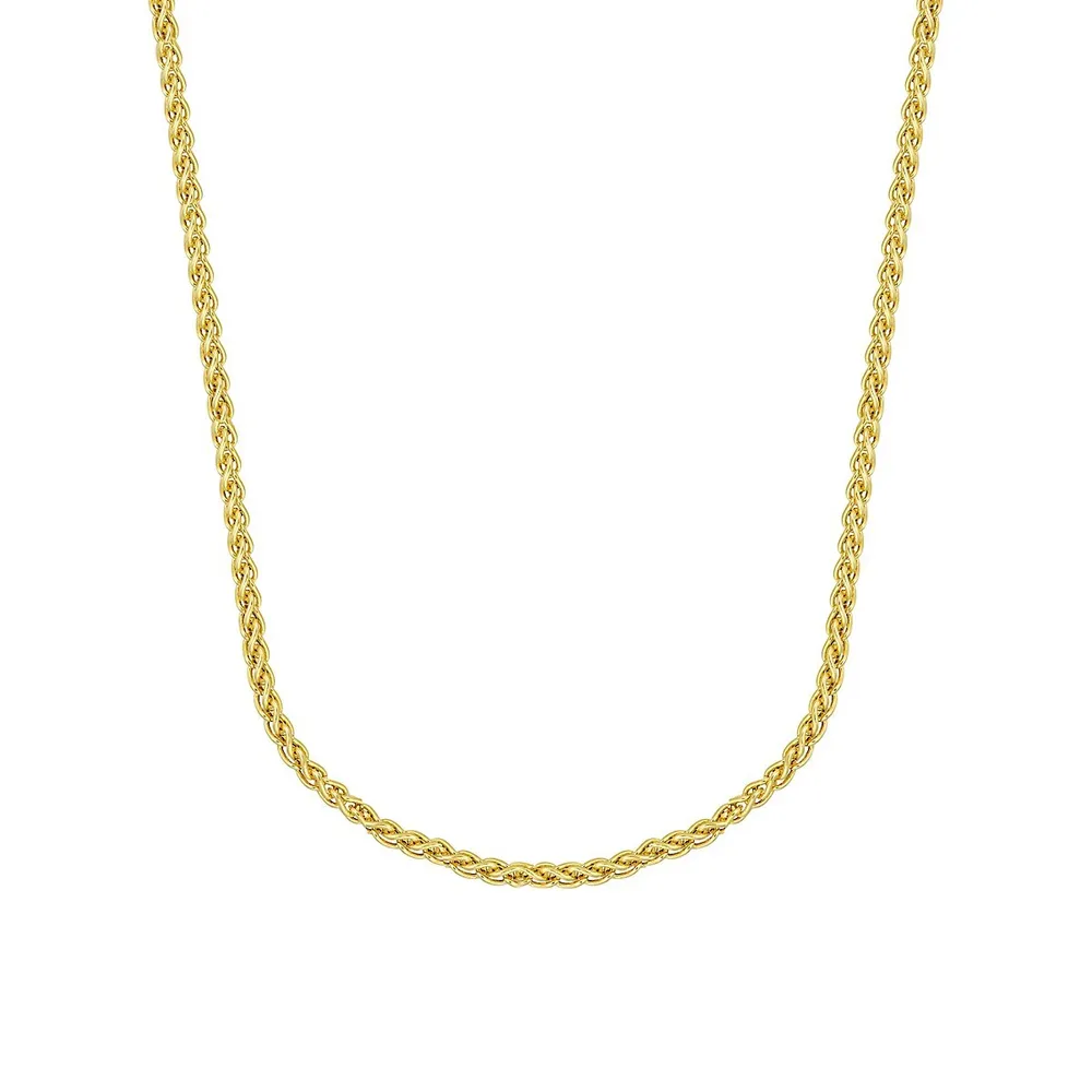 10K Goldplated Sterling Silver Chain Necklace - 18"