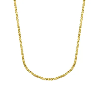 10K Goldplated Sterling Silver Chain Necklace - 18"