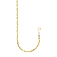 10K Goldplated Sterling Silver Singapore Chain Necklace