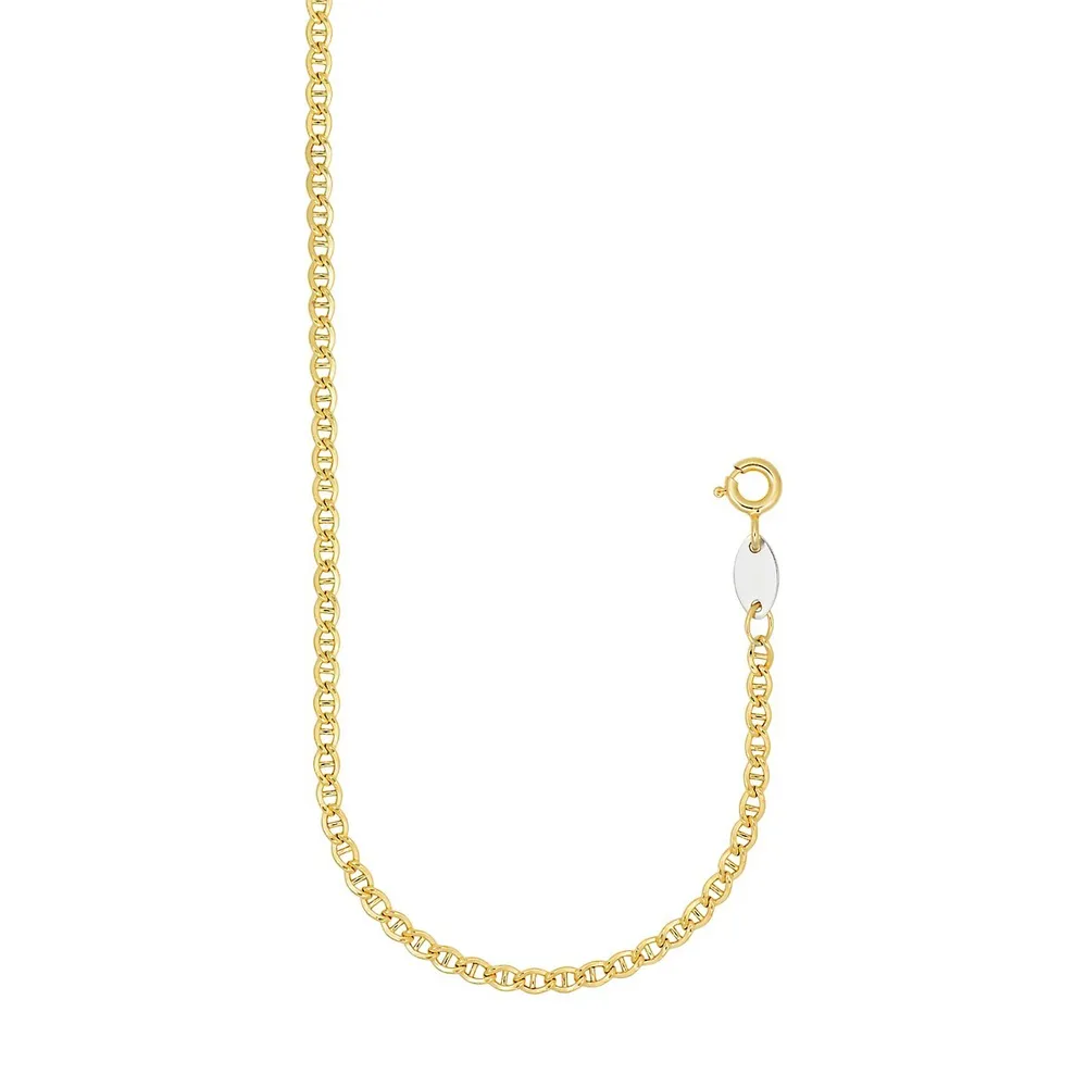 Goldplated Sterling Silver Helix Chain Necklace - 20"