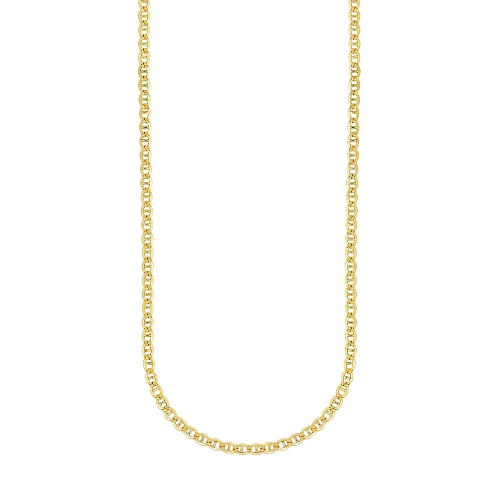 Goldplated Sterling Silver Helix Chain Necklace - 20"