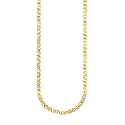 ​10K Goldplated Sterling Silver Marin Necklace - 18" X 0.02MM