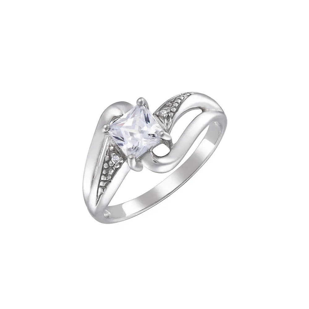 Sterling Silver & Cubic Zirconia Ring