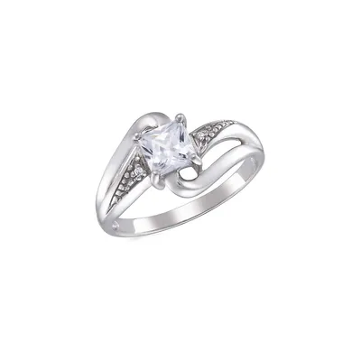 Sterling Silver & Cubic Zirconia Ring