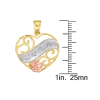 Grand-Maman Goldplated & Rose-Goldplated Sterling Silver Pendant Necklace