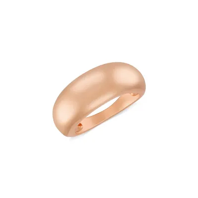 Rose Goldplated Domed Ring