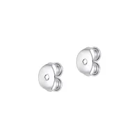 Sterling Silver Concave Earrings