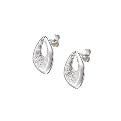 Sterling Silver Concave Earrings