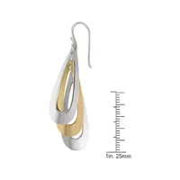 Goldplated & Sterling Silver Drop Earrings