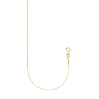 10K Yellow Gold Diamond-Cut Necklace