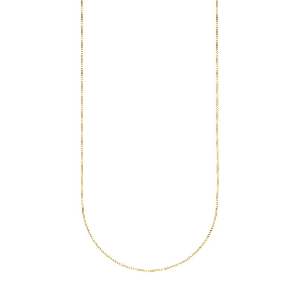 10K Yellow Gold Diamond-Cut Necklace