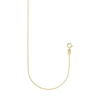 10K Yellow Gold Small Rolo Chain Necklace