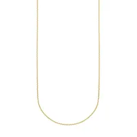 10K Yellow Gold Small Rolo Chain Necklace