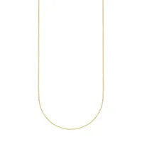 10K Yellow Gold Box Chain Necklace